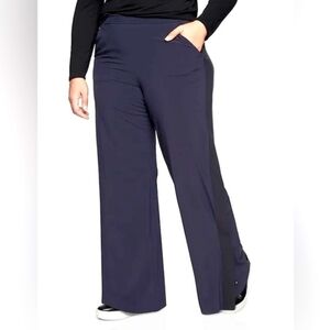 Athleta Gramercy Track Trouser in Navy/Black Size 16 Tall